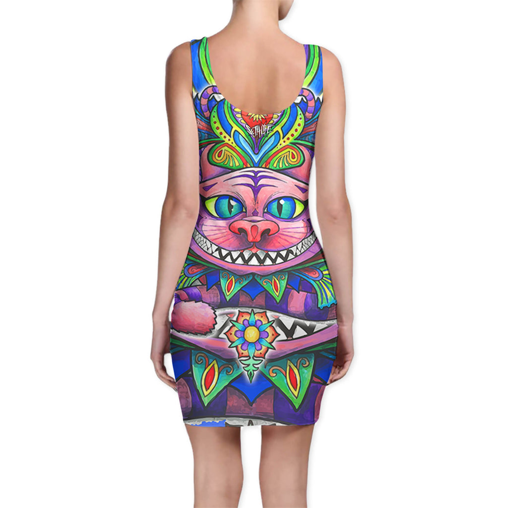 CHESHIRE CAT BODYCON DRESS (Clearance)