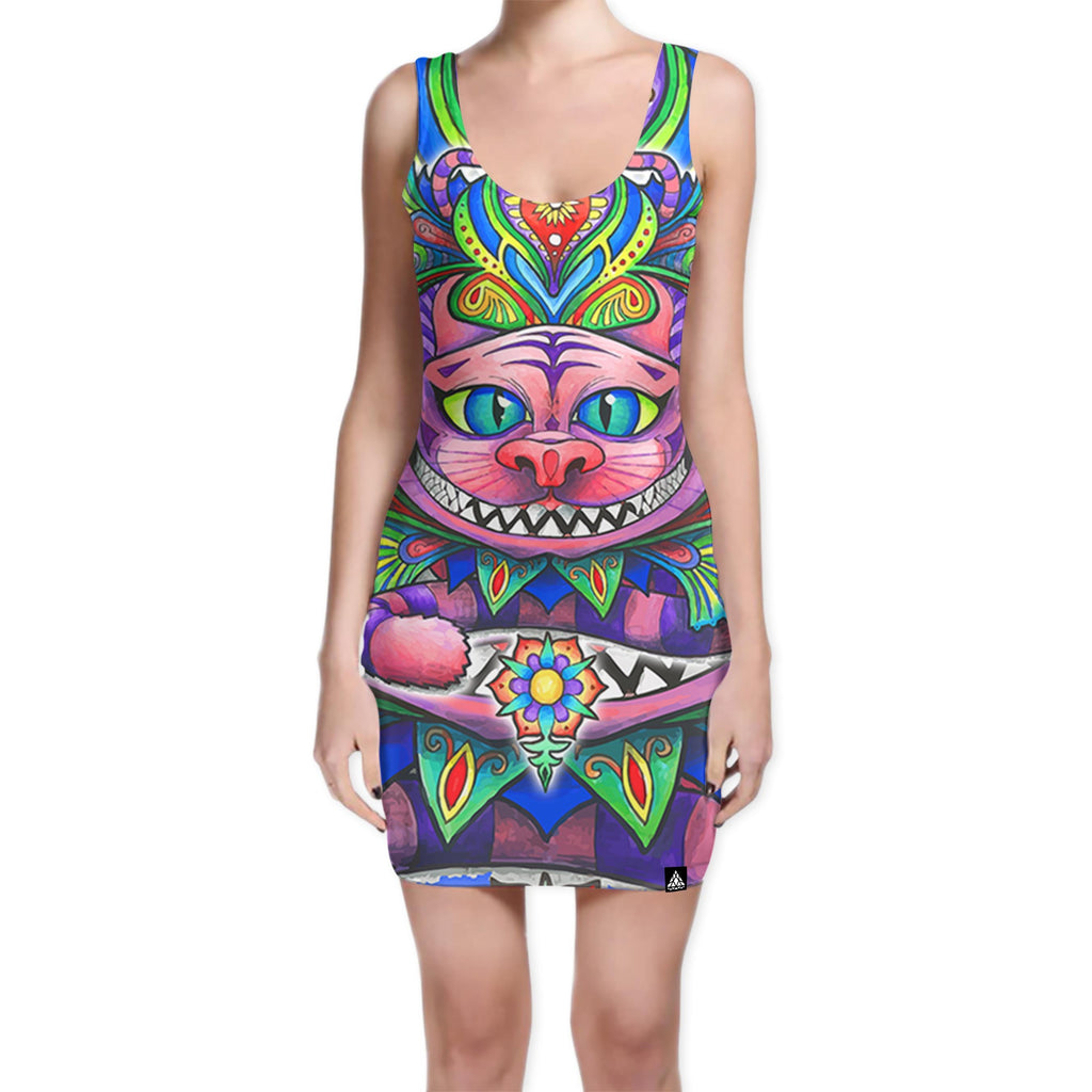 CHESHIRE CAT BODYCON DRESS (Clearance)