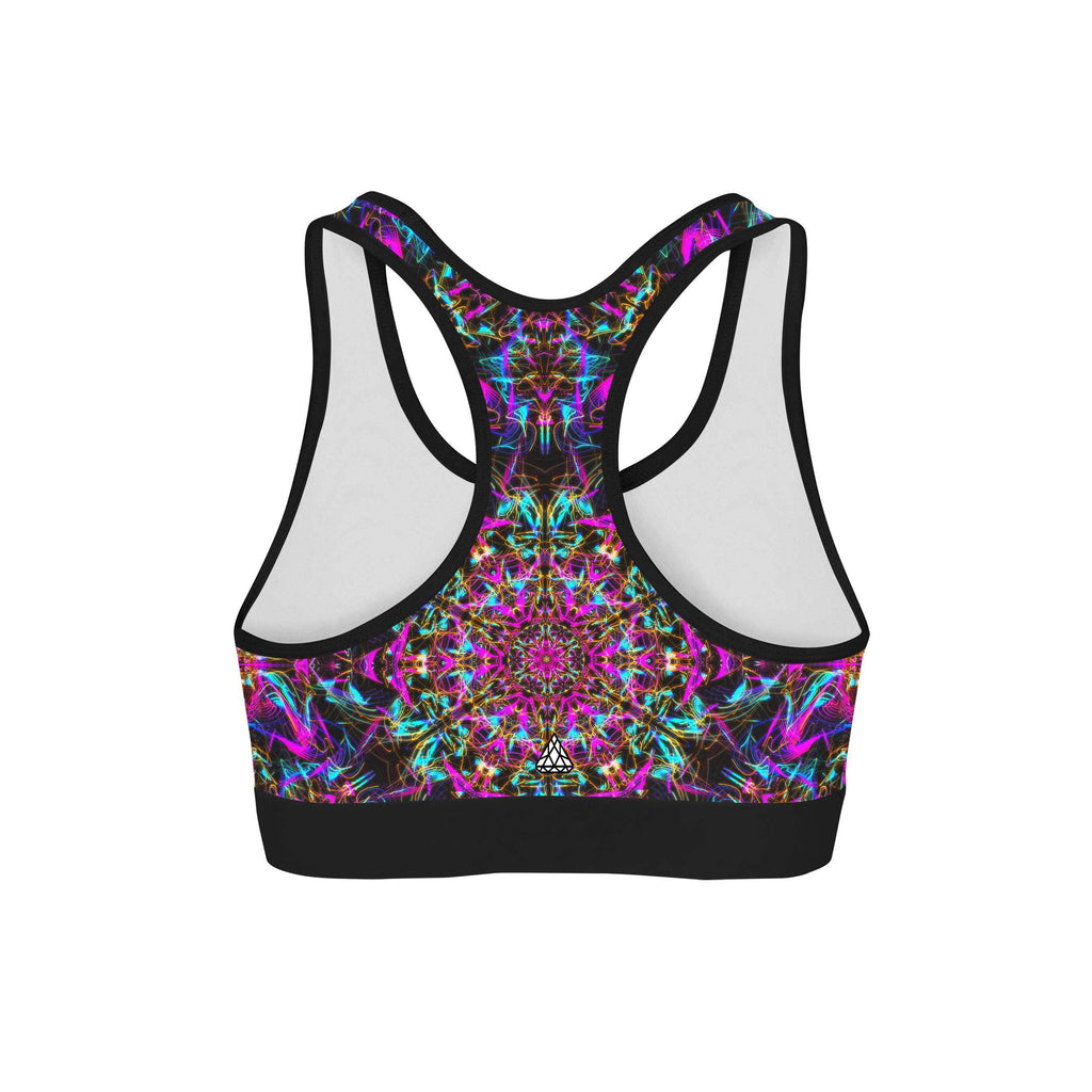 NEON MANDALA SPORTS BRA