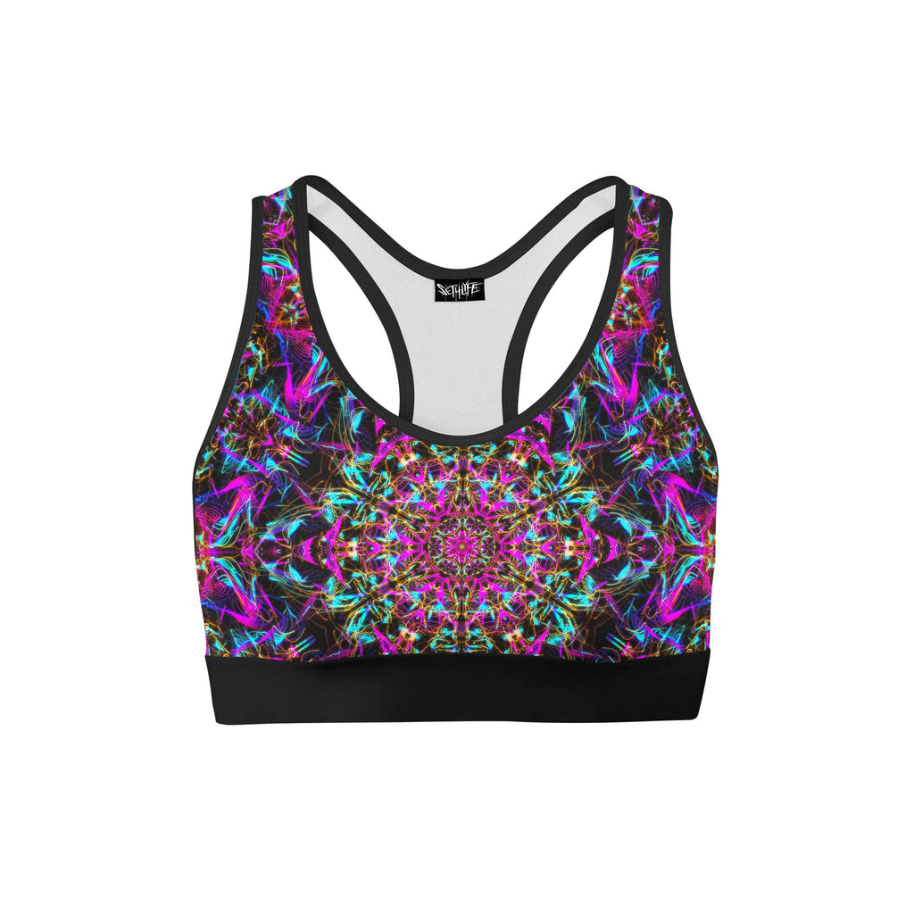 NEON MANDALA SPORTS BRA